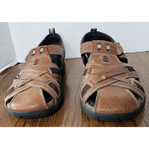 Thom Mcan Mens Sandals Size 10 Leather Strap Fisherman Slingback - Picture 2 of 16